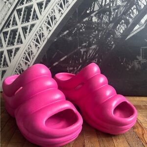 Fashion Nova Pink Slip-On Shoes